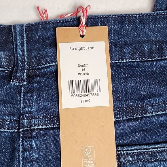 2097 NWT Woolovers Straight Jeans Size US 12 - Picture 6 of 9